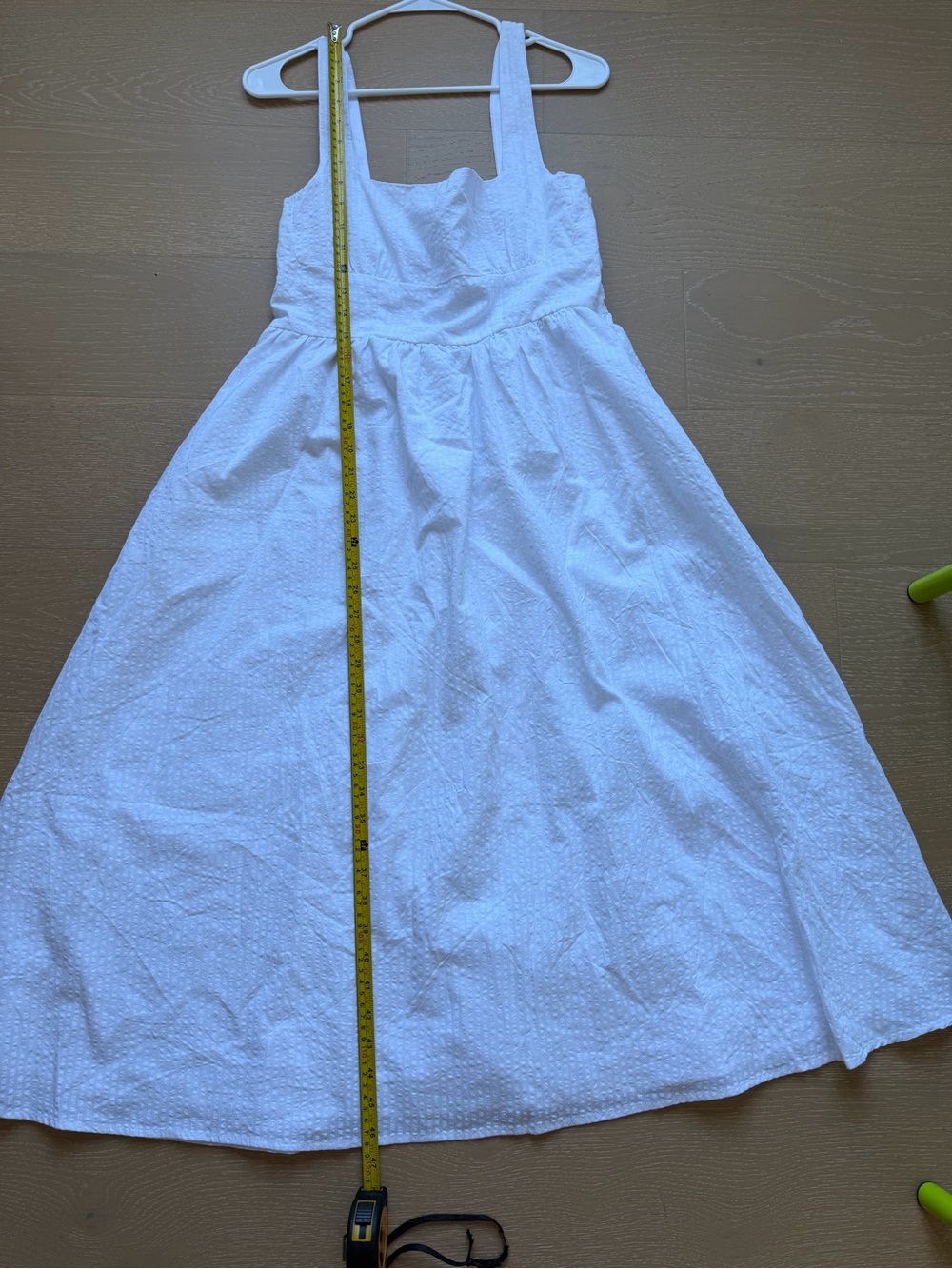 Ardene White Square-Neck Midi A-Line Dress - Picture 8 of 11